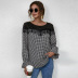 autumn women s hot sale style commuter pullover round neck long sleeve loose top NSAL1899