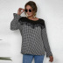 autumn women s hot sale style commuter pullover round neck long sleeve loose top NSAL1899