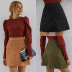 Falda de mujer de color puro vendedora caliente Falda de cadera ajustada de diseño original de nueva moda NSAL1956