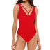  solid color one-piece swimsuit NSHL2004