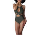  conservative solid color one-piece swimsuit  NSHL2006