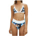   split high waist fresh printed swimsuit NSHL2026