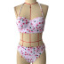 bikini dividido con estampado de cintura sexy para mujer NSHL2048