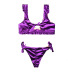   solid color ladies split hollow swimsuit   NSHL2050