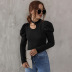 Autumn and winter new women s slim sexy tops  NSAL2072