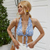 Summer Women s Beach Holiday Casual Halter Lace Vest Top NSAL2096