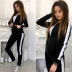 Zipper Long-Sleeved Sports Casual Sweater Suit NSYF2154