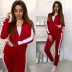 Zipper Long-Sleeved Sports Casual Sweater Suit NSYF2154