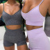 Sexy Show Chest Top Tight Shorts Suit Sports Leisure 2 Piece Vest NSYF2165