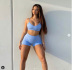 new sexy show chest top tight shorts suit sports leisure two-piece vest NSYF2165
