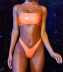 Hot Swimwear Bright Leather Bikini Tube Top Swimsuit NSDA2187