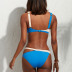 new sexy split ladies swimsuit plain cross sexy bikini two-color women s swimwear NSHL2203