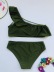 new bikini swimwear sexy fashion one-shoulder split swimsuit NSHL2205