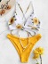 hot bikini swimwear sun flower print new swimsuit bikini NSHL2210