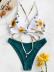bikini caliente traje de baño sol estampado de flores nuevo traje de baño bikini NSHL2210