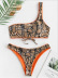 hot style swimwear sexy snake print one-shoulder swimsuit bikini suit swimming  NSHL2212