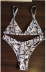 snake print triangle cup bikini NSHL2215