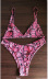 snake print triangle cup bikini NSHL2215