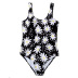Impresión de trajes de baño de girasol de una pieza para damas NSHL2227