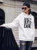  autumn and winter women s popular letter printing casual hooded sweater NSSN2273