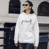  autumn and winter women s popular letter printing casual hooded sweater NSSN2274