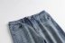 pantalones sueltos de cintura alta adelgazantes casuales divididos con pierna recta NSAM2285