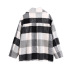 autumn women s double-breasted plaid loose woolen coat  NSAM2287
