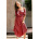Solid Color One-piece Round Neck Dress NSAL2101