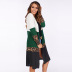 new autumn and winter jacket large size leopard stitching women s sweater long sleeves NSSI2309
