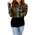  stitching zipper half-opening v-neck pullover sweater NSSI2325