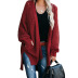 women s autumn and winter new mid-length solid color coat loose sweater coat  NSSI2330