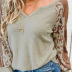 suéter con estampado de leopardo de moda para mujer NSSI2332