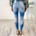 holes new high waist women s nine-point jeans  NSSI2341