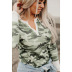 women camouflage color matching new loose long-sleeved women s sweater  NSSI2356