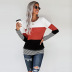 striped women s autumn and winter new fashion round neck long sleeve pullover sweater  NSSI2357