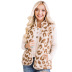 chaleco de otoño estampado de leopardo cuello alto sin mangas cremallera chaqueta de mujer de felpa delgada NSSI2360