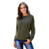 women loose fall winter solid color new pullover round neck long sleeve casual sweatshirt  NSSI2363