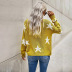  star pattern loose round neck women s pullover sweater NSSI2370