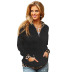 women long-sleeved autumn new style zipper hat rope pullover leopard pattern stitching sweater  NSSI2374