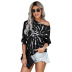 women long-sleeved autumn new style tie-dye casual round neck pullover sweater  NSSI2389