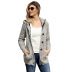  single-breasted button loose velvet hooded sweater coat  NSSI2400