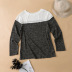 women winter new stitching round neck loose sweater  NSSI2401