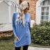 long-sleeved autumn fashion trendy new solid color round neck pullover women s sweater  NSSI2402