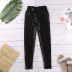 women s autumn new style plus size slimming animal print tight-fitting leather pants NSSI2408