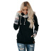 Long Sleeve Autumn New Color Combination Hooded Street Style Pullover Women s Sweater  NSSI2414