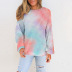 autumn new loose casual literal printing long-sleeved round neck ladies sweater NSSI2466