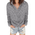 long-sleeved stand-up collar zipper autumn new leopard print pullover women s sweater NSSI2467