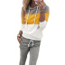 women long-sleeved autumn new hit color hooded street style pullover sweater suit  NSSI2474