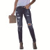  ripped holes distressed high waist nine-point jeans  NSSI2477