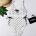 new style retro special cloth buttonhole cut lace split bikini swimsuit NSHL2499